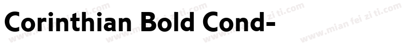Corinthian Bold Cond字体转换